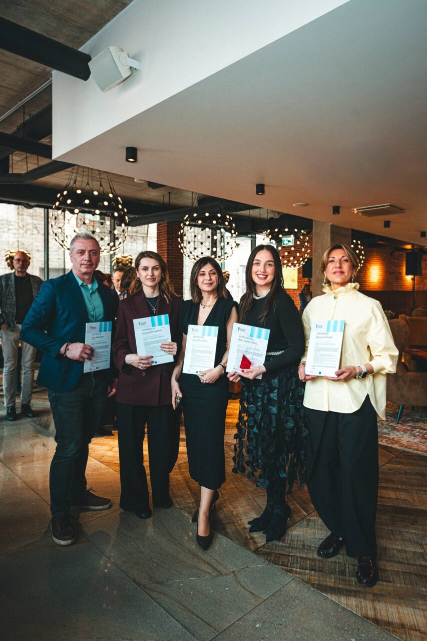 Visionest Institute continues the Success Story series, celebrating the journeys of our alumni and the achievements they accomplished throughout the Export Consultant Mastery Programme 2025-2026. In this edition, we highlight the journey of TradeWise Five - a team formed by Ketevan Jurkhadze, Natia Vachiberadze, Gvantsa Devrisashvili, Giuljakhan Ajalova, and Levan Jorbenadze. Combining diverse professional backgrounds, strategic thinking, and strong collaboration, the team transformed their expertise into impactful consulting practice, culminating in the Excellence in Communication Award presented at the graduation ceremony in Tallinn.